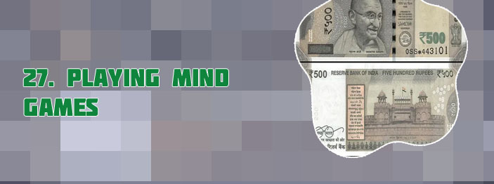 The mind games in Indian Rupees