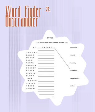 Unscramble words game